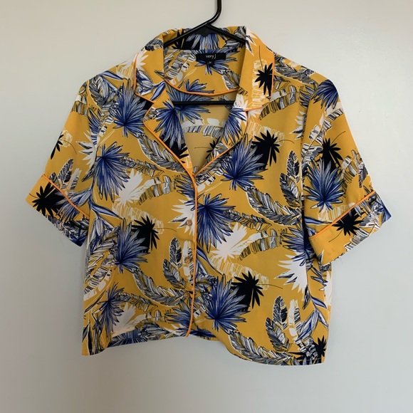 Active Ride Shop Tops - Tropical style blouse - active ride shop